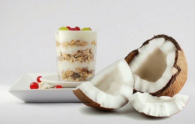 Thick and creamy, coconut cream is a natural replacement for yogurt.