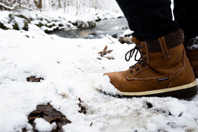 Keeping moisture out goes a long way towards keeping feet warm. 