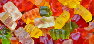 Homemade gummy bears