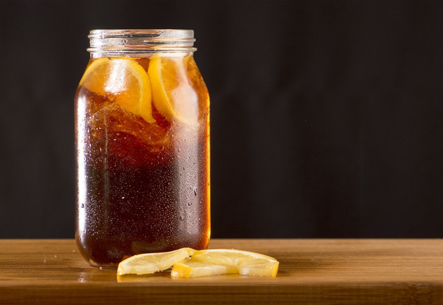 Southern sweet tea tastes best with a bit or lemon or mint as a garnish.