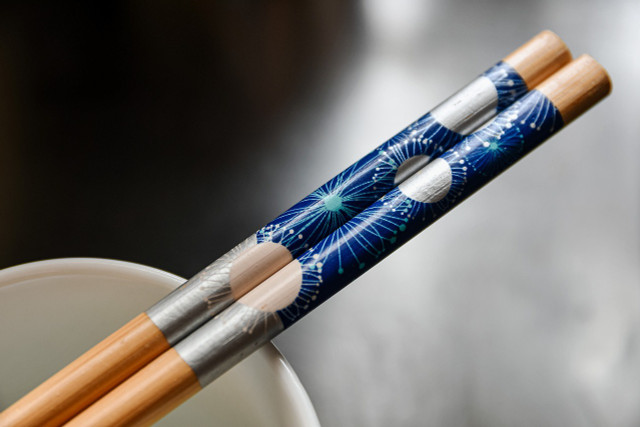 Cylindrical and long, a chopstick can be used as a rolling pin replacement for smaller food items.