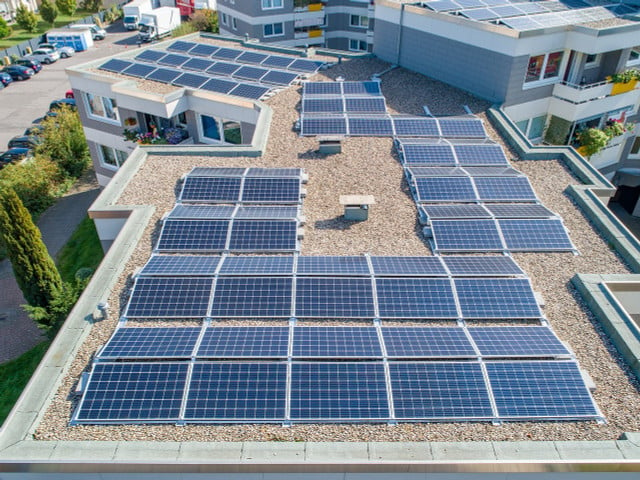 Solar panels may help us to achieve net zero.