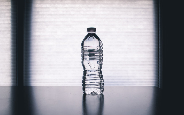 Tap water vs. bottled water PET bottle