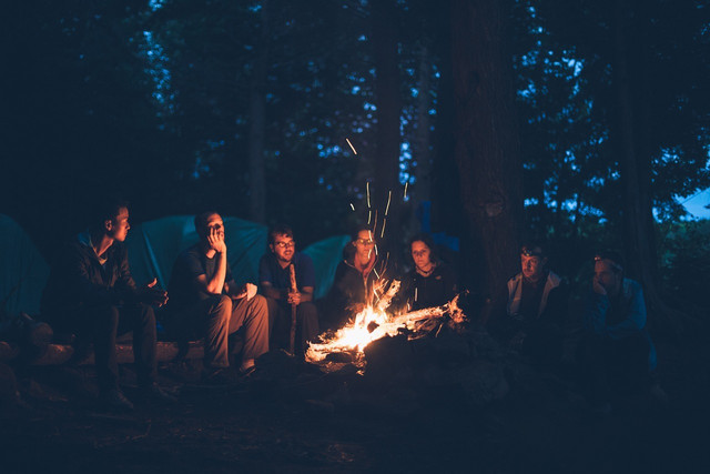 Family camping usually involves staying at a campground with your family.