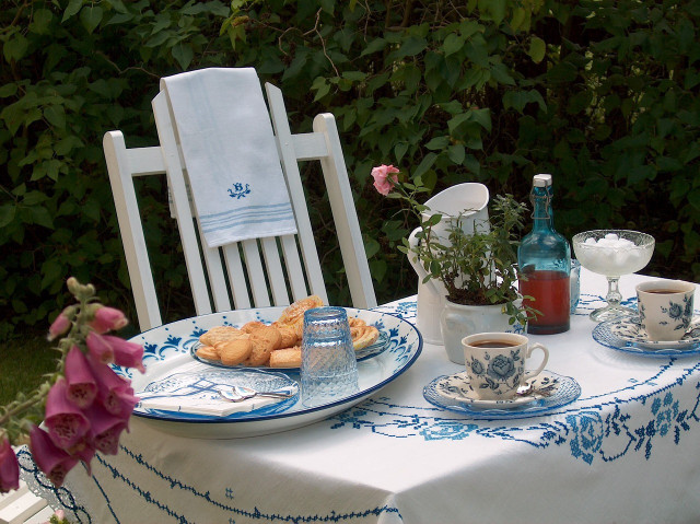 Have a quirky tea party without alcohol.