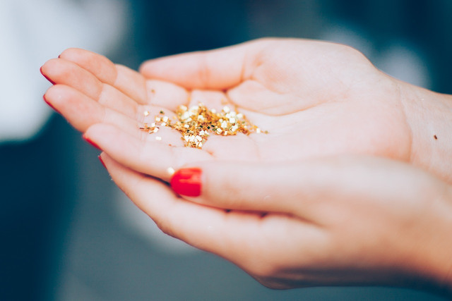 Glitter is not usually eco-friendly — it's not a great option for Eid or any other celebrations.