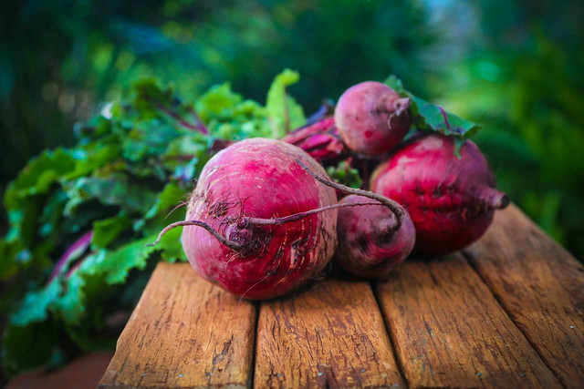 Beets and rhubarb go together well for a delicious, savory recipe.