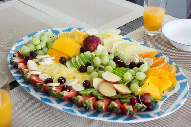 Sweet pumpkin dip makes a great addition to a fall fruit platter.