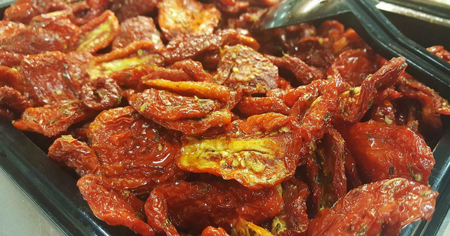 Sun-dried tomatoes can be slightly sweet, gummy, and add a bit of umami flavor. 
