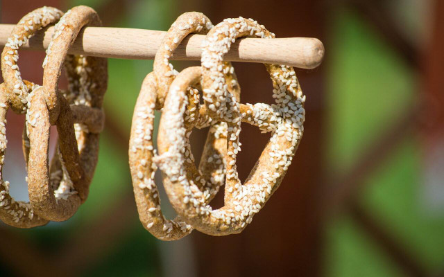 Try adding sesame seeds to your homemade soft pretzels. 