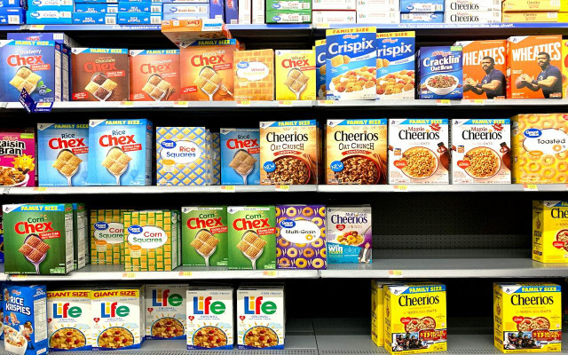 Steer clear of the cereal aisle on your next trip to the supermarket.