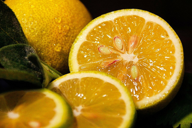 Lemons are high in Vitamin C and antioxidants.