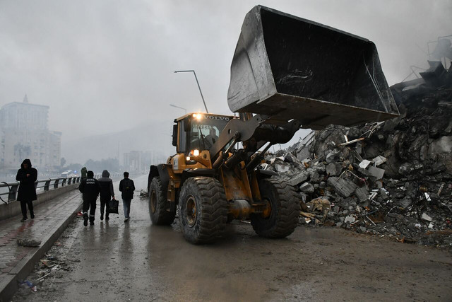 Millions of tons of rubble need to be cleared after the quake.