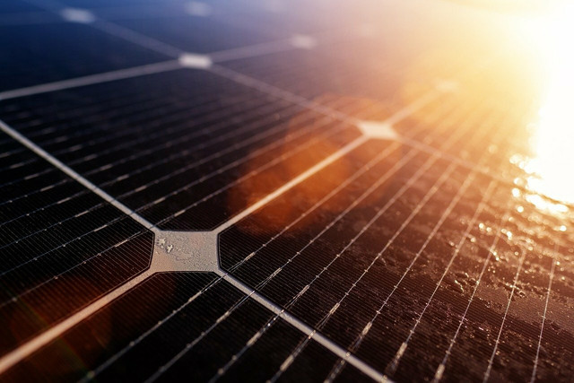 Solar panels are made up of different materals, which can be separated and reused when recycled.