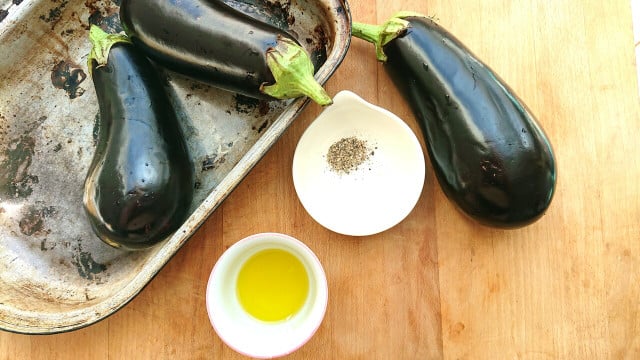 Choose eggplants that seem heavy for their size, which are firm to the touch, and with a glossy skin.