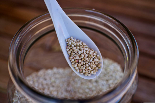 Quinoa is a complete protein rice alternative.