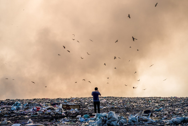 Clothes that aren't recycled go straight to the landfills.