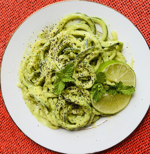 Zucchini noodles are a lighter version of pasta to try. 