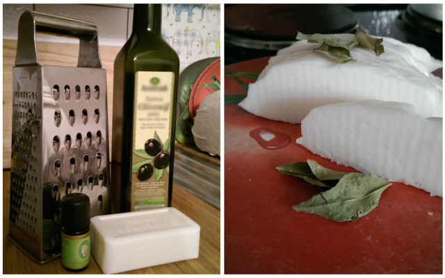 Homemade soap recipe DIY orange olive oil soap