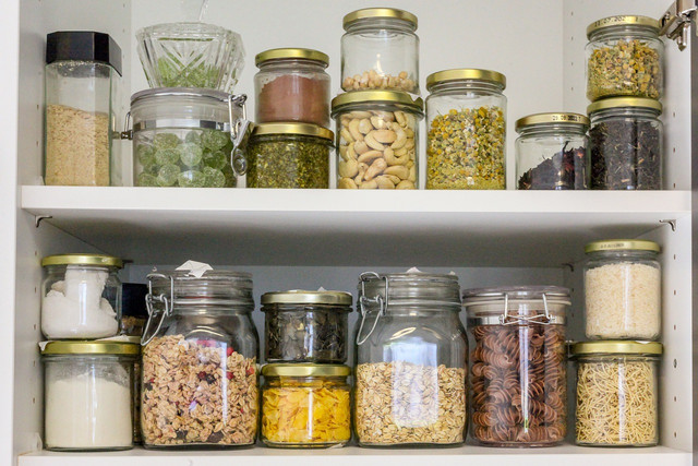 Fill your pantry with healthy foods so you won't be tempted. 