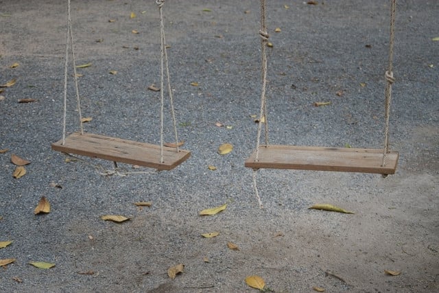 Wood waste can be repurposed into a number of different things, including swings. 