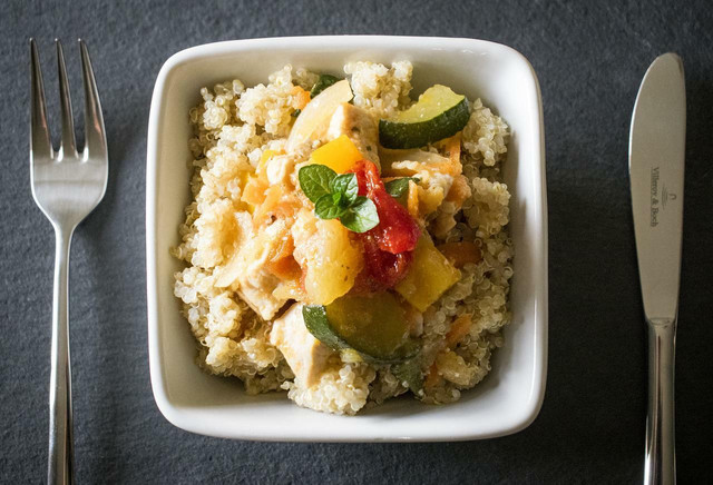 Try quinoa pudding with vegetables.