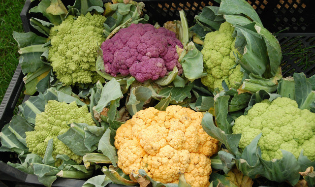 White, purple, romanesco: Cauliflower comes in a variety of shapes and colors.