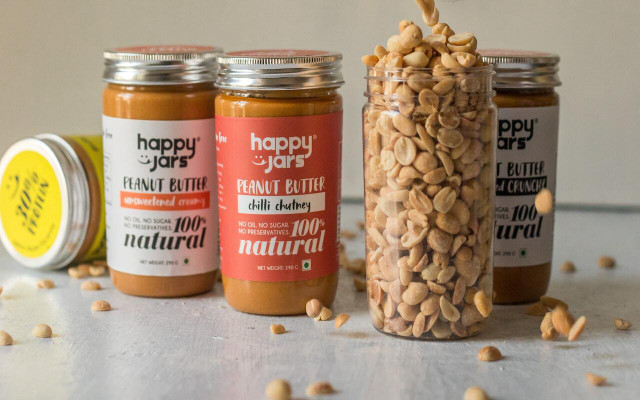 You can freeze peanut butter in glass jars, as long as they aren't full and unopened. 