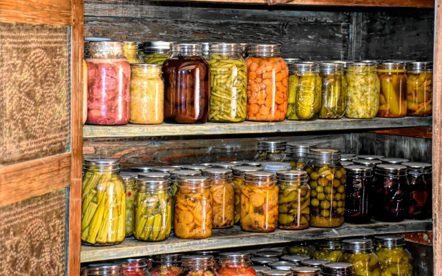Stocking a pantry or root cellar with preserves, non-perishables, and grains is a great idea. 