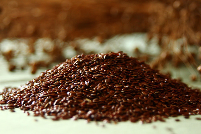 Flaxseed meal is made from ground flaxseeds.