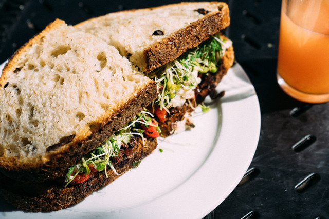 Microgreens make for delicious sandwiches!