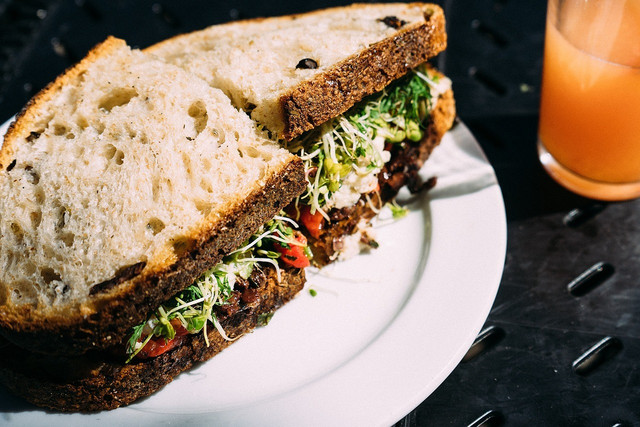 Microgreens make for delicious sandwiches!