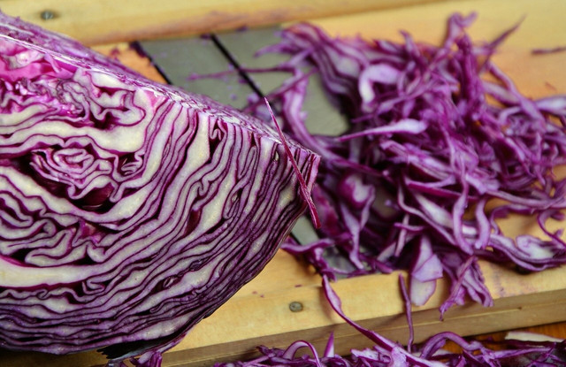 This pickled red cabbage recipe can be your solution to finish off a full head of cabbage.