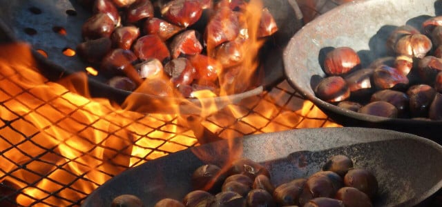 Roasting chestnuts in oven
