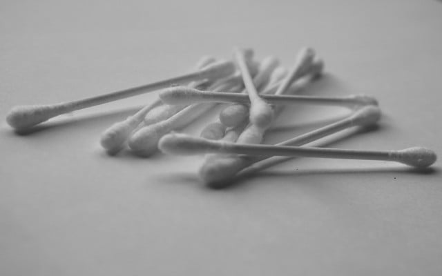 Clogged ears remedy cotton sticks q-tips 