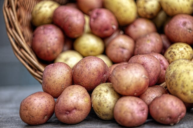 The naturally occurring starch in potatoes is a perfect arrowroot powder substitute.