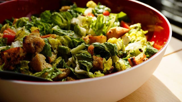 Vegan caesar salad