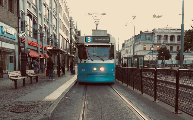 Public transporation streetcar tram
