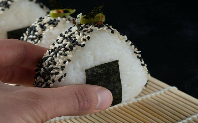Vegan onigiri is such a versatile snack.