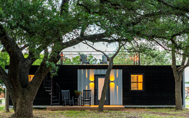 Eco-friendly housing can be made out of decommissioned shipping containers. 