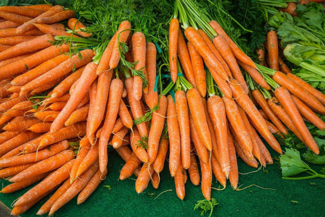 Carrots are a budget-friendly low FODMAP vegetable.