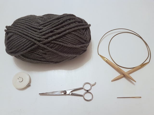 how to knit a beanie materials