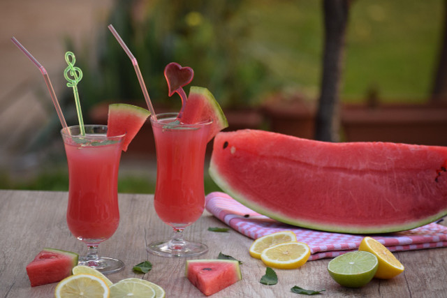 You can blend watermelon into a smoothy or punch.