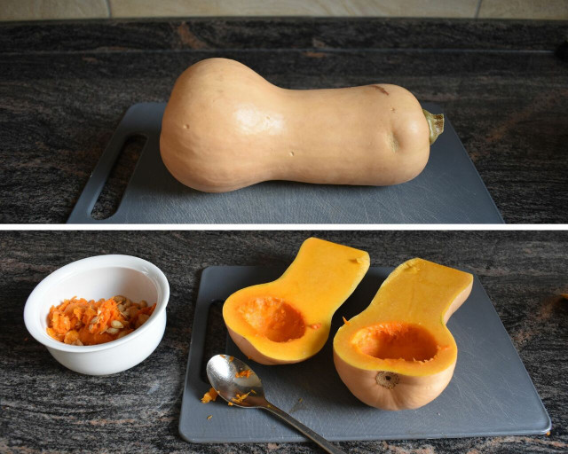 Remember to peel your butternut squash. 