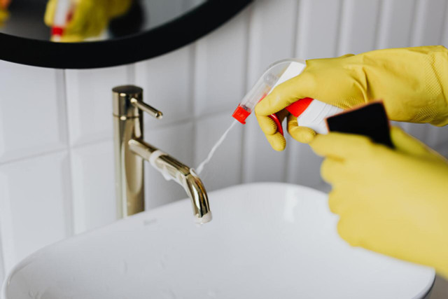 Bathroom cleaning supplies can be packed with harmful chemicals.