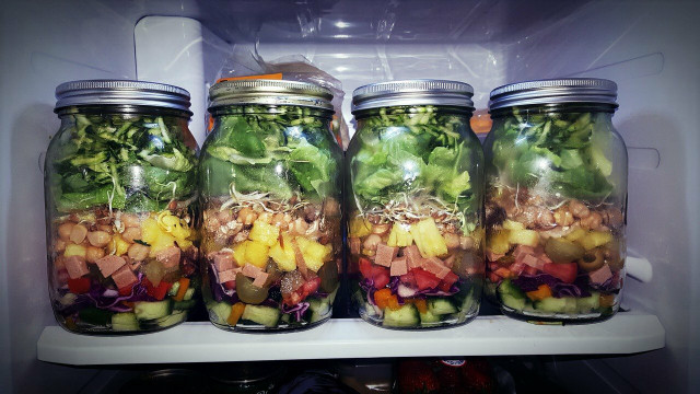 You don't need to buy new mason jars to freeze your guacamole, you can also reuse what you already have at home.  