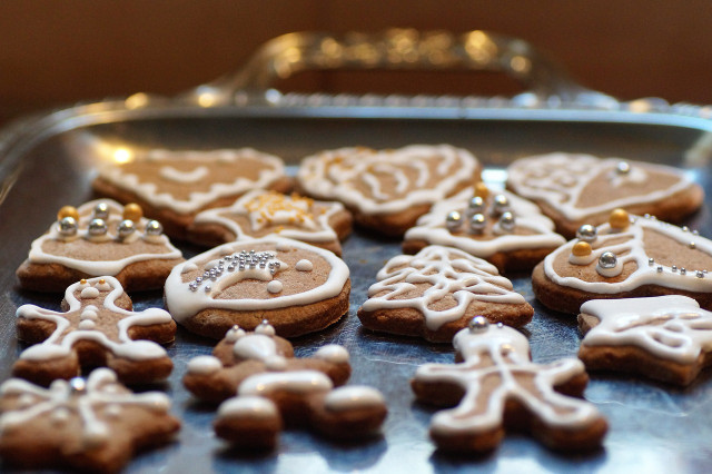 Baking gingerbread cookies or making gingerbread houses is the perfect afternoon activity. 