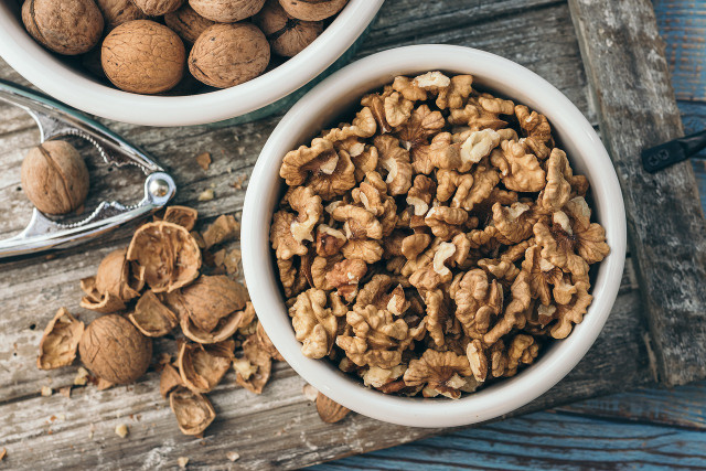 Use walnuts in the mushroom stuffing.
