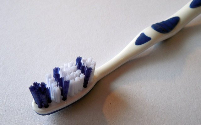 soap scum toothbrush