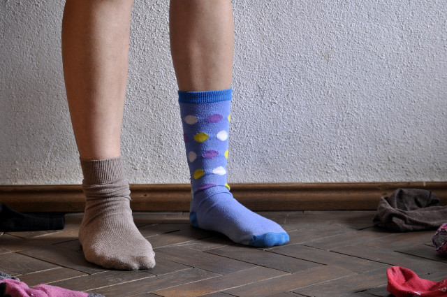 Follow this simple method to darn your socks.